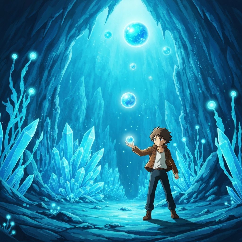 Ghibli-style illustration for Ethereal Search Showcase